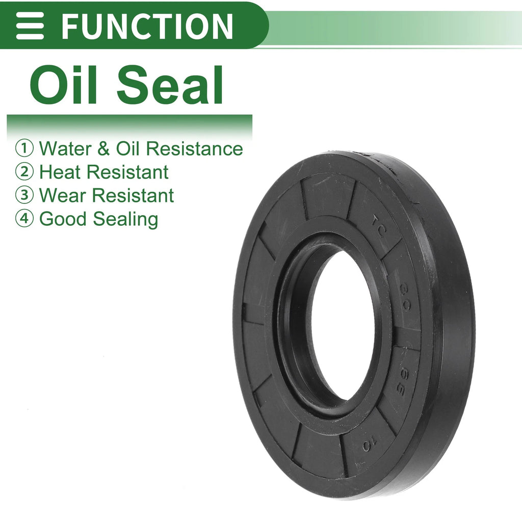 Set of 5 Oil Seal Rotary Shaft Seal NBR Rubber 30x65x10mm
