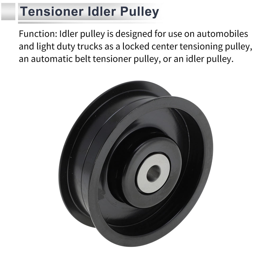 Drive Belt Idler Pulley for Mercedes-Benz W463 (2009–2014) No.A2722021419 Black