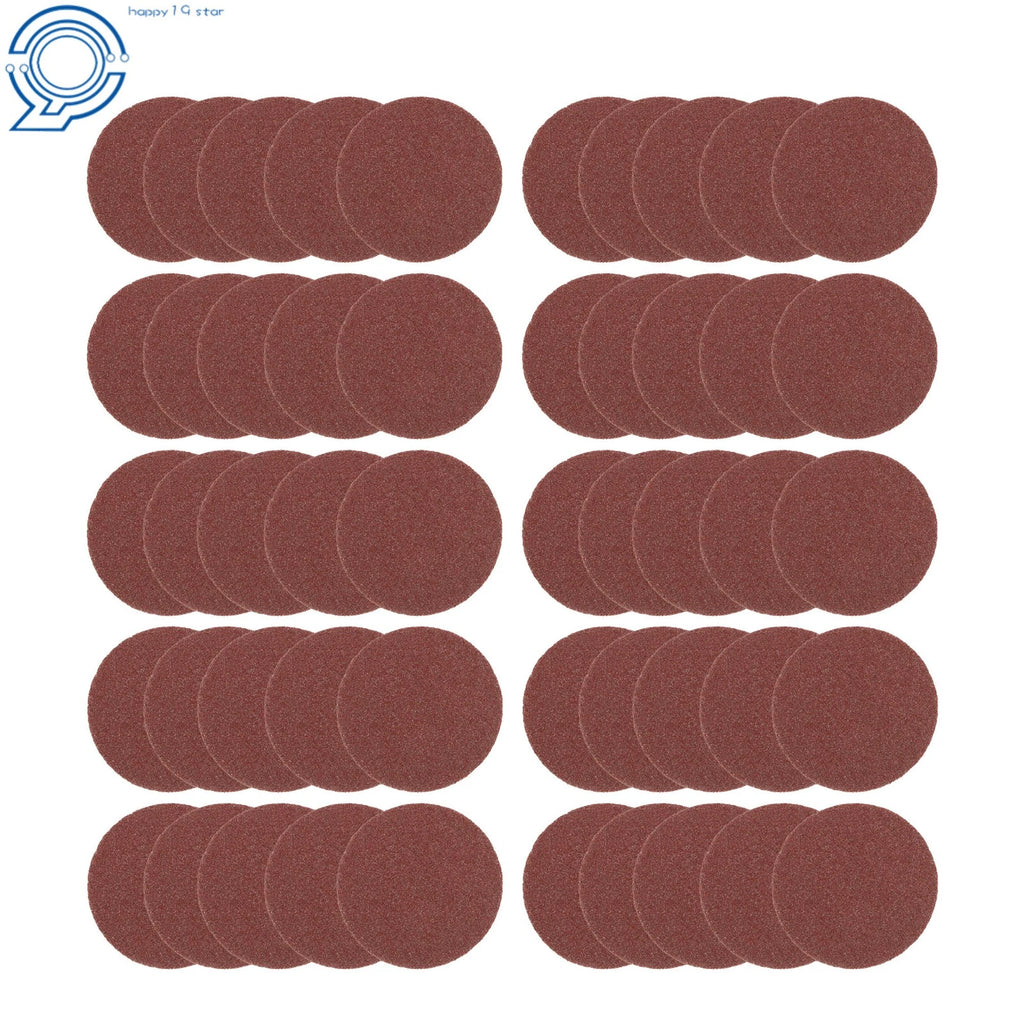 50PCS 2 Inch Aluminum Oxide Sanding Discs for Die Grinder (120 Grit)