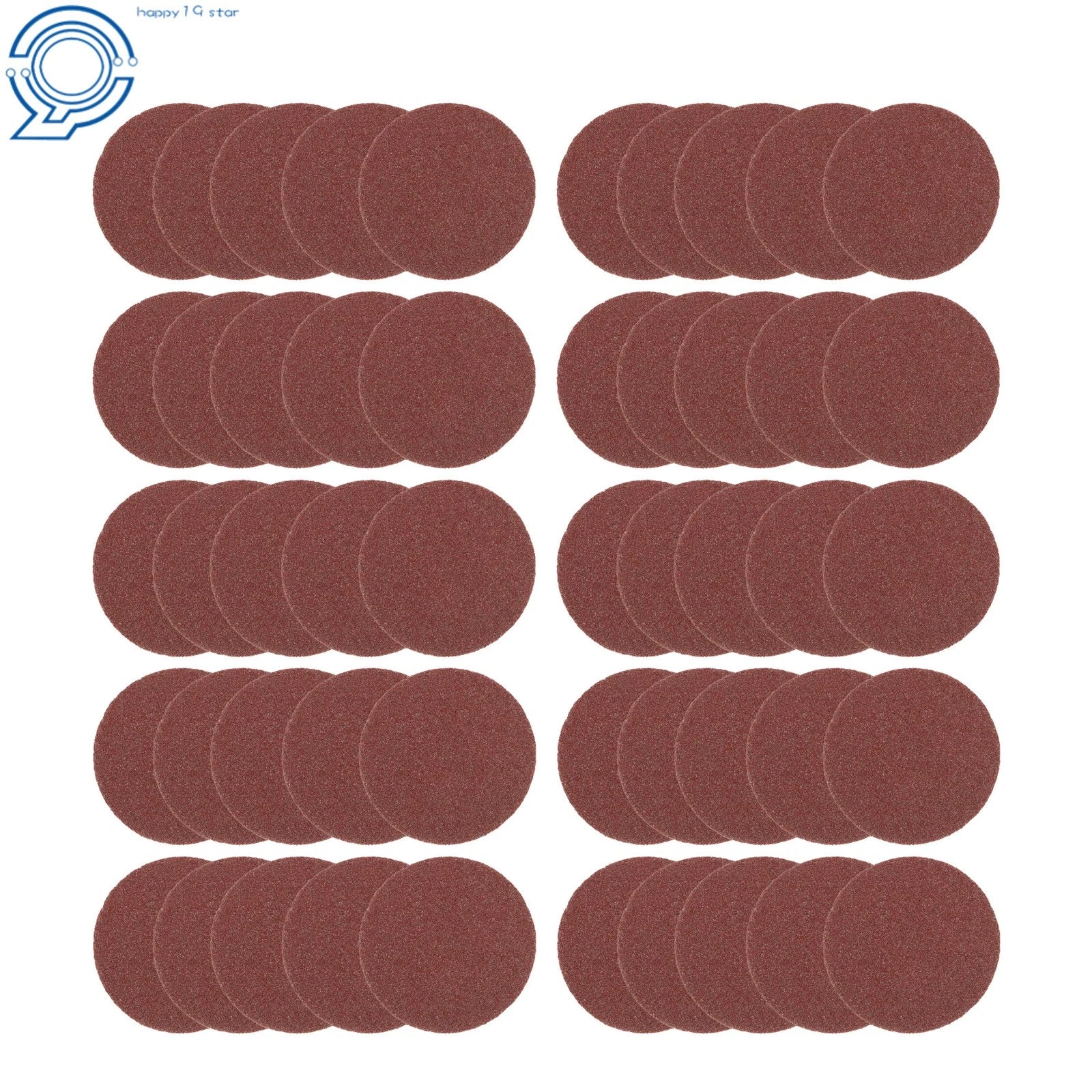 50PCS 2 Inch Aluminum Oxide Sanding Discs for Die Grinder (120 Grit)