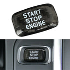 Carbon Engine Start Stop Button Sticker for Volvo V40 V60 S60 S80 XC60 (2012–2020)