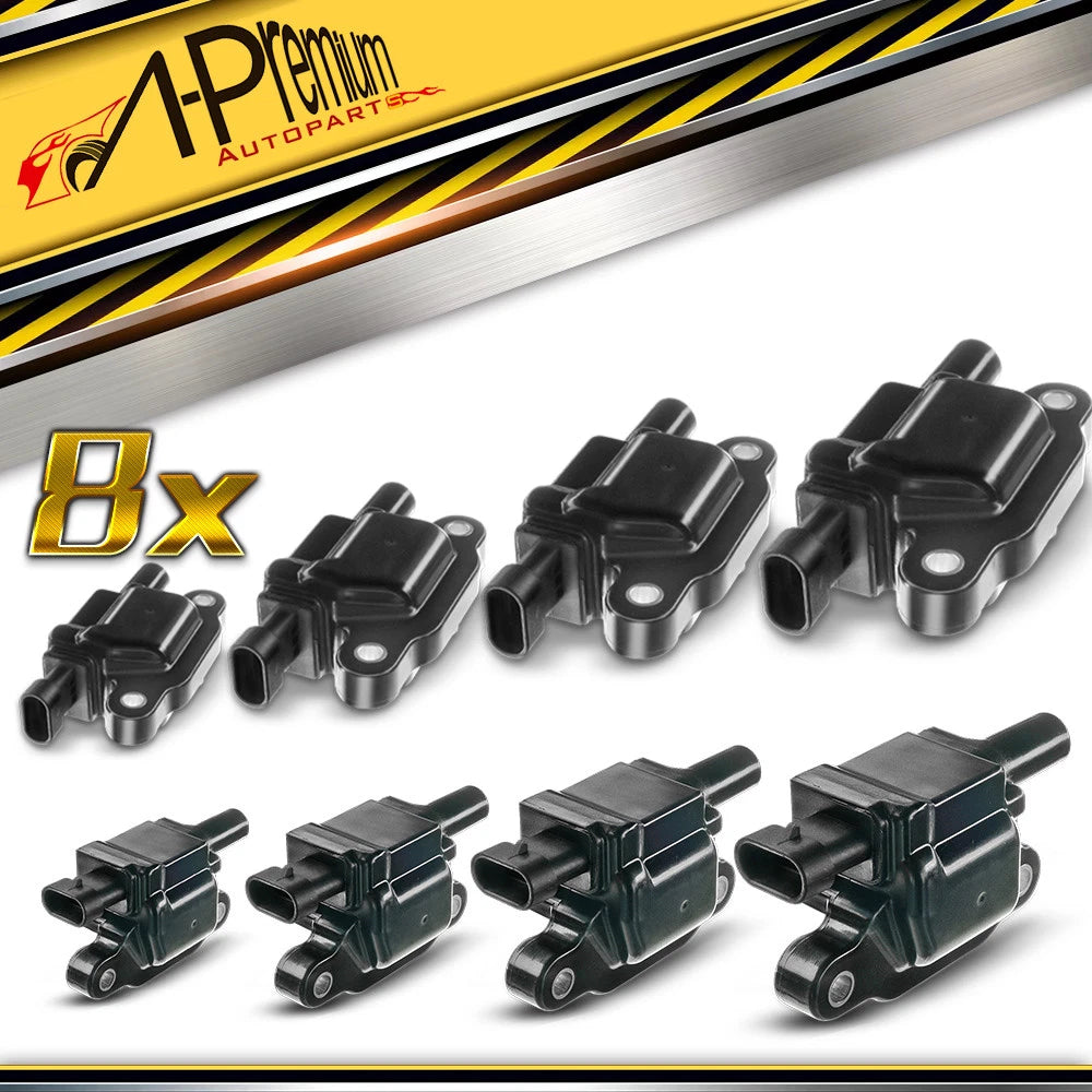 8X Ignition Coil for Chevy Silverado 1500, Impala, Tahoe, Camaro 