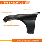 Steel Front Driver Left Side Fender Panel for Cadillac ATS (2013–2018)
