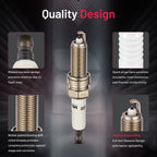 Set of 4 Iridium Spark Plugs for Hyundai Santa Fe Sport, Tucson (2014–2015) XP6203