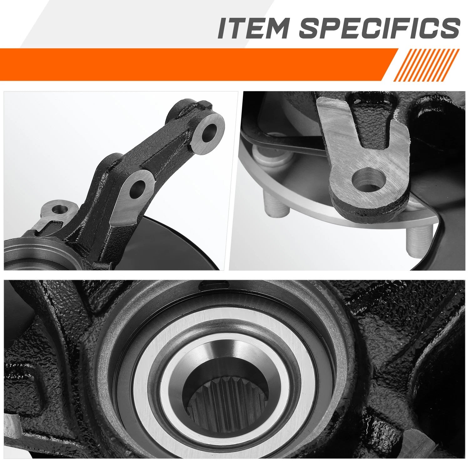 Front Right Loaded Wheel Bearing Hub Knuckle Assembly for Honda Civic (2006–2011)