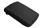 Leather Console Lid Armrest Cover for Mitsubishi Eclipse (1995–1999) Yellow Stitch