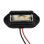 2X Waterproof 6 LED License Plate Light for Car Boat Truck Trailer