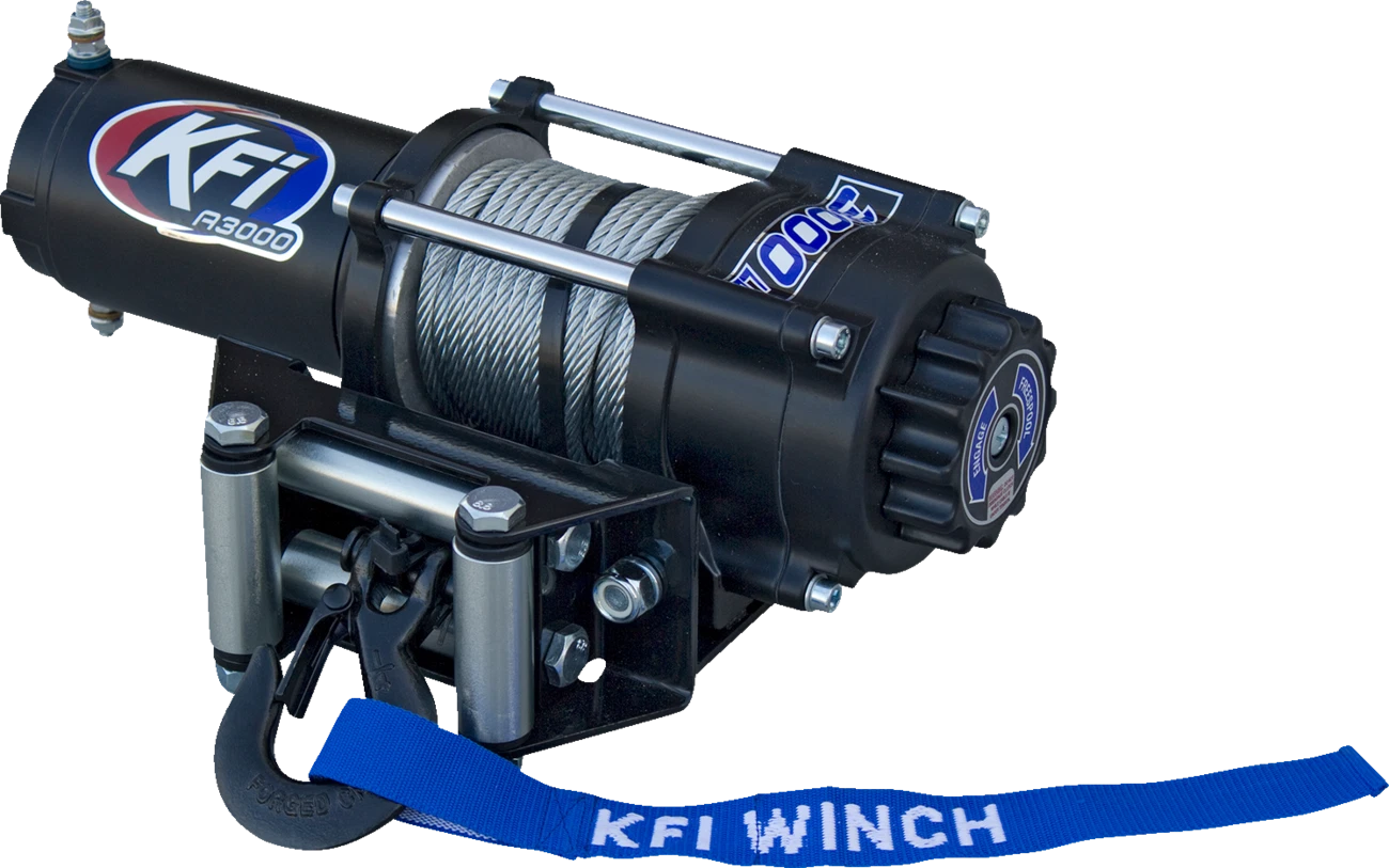 KFI A3000 Winch for ATV (3000 lb, Steel Cable)