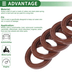 Set of 5 Oil Seal Rotary Shaft Seal FKM Rubber 25x35x5mm