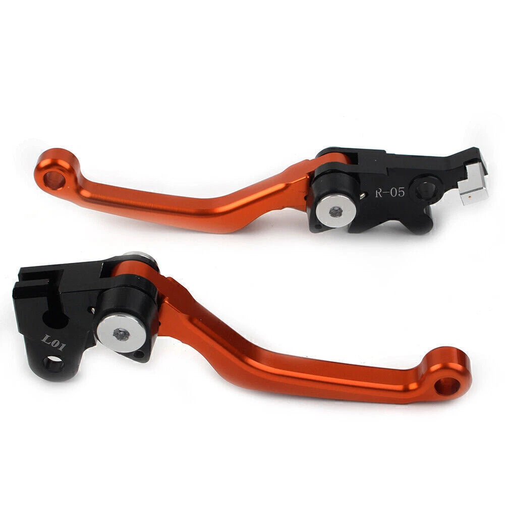 Orange Pivot Brake Clutch Levers for Honda XR250/Motard (1995–2007) CRM250R/AR (1994–1998)
