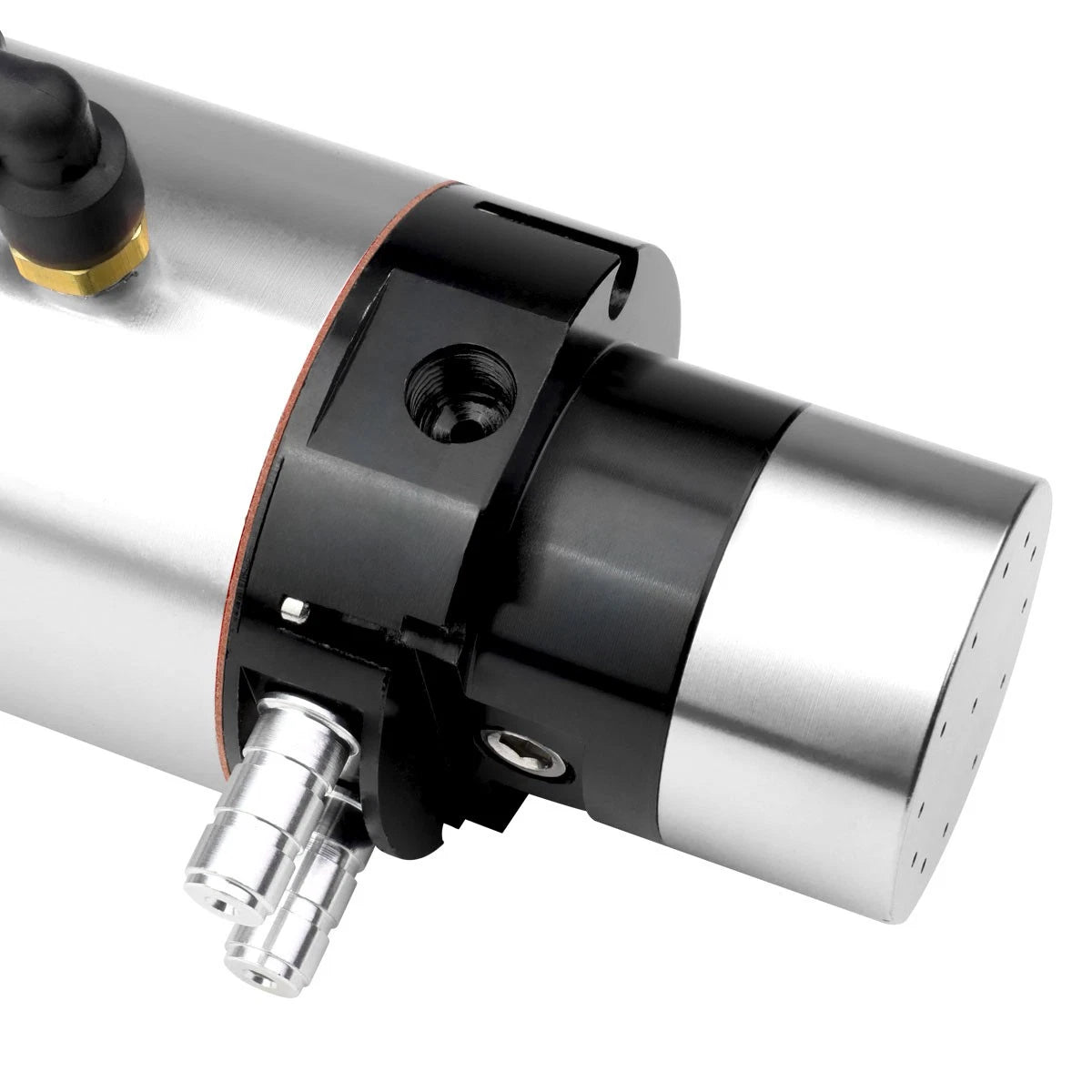 Aluminum Engine Oil Catch Reservoir Breather Tank with PSI Gauge for