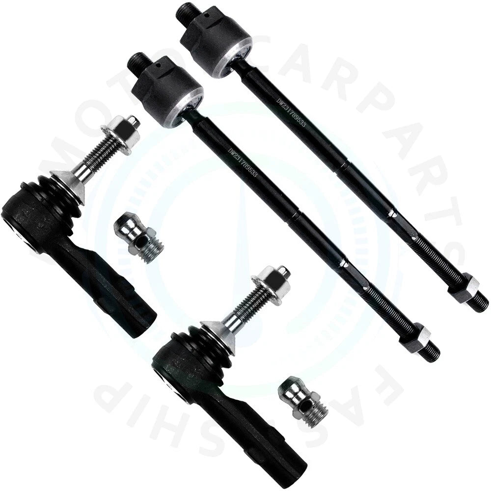 Set of 4 Tie Rod Ends for Ford Taurus Lincoln MKT (2010–2012)