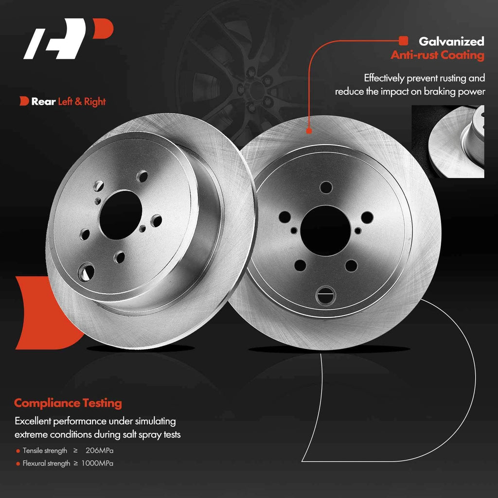 Rear Disc Brake Rotor & Pad Set for Subaru Impreza BRZ
