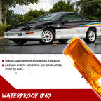 2X Amber Side Marker Turn Signal Lights for Chevy Camaro (1993–2002)