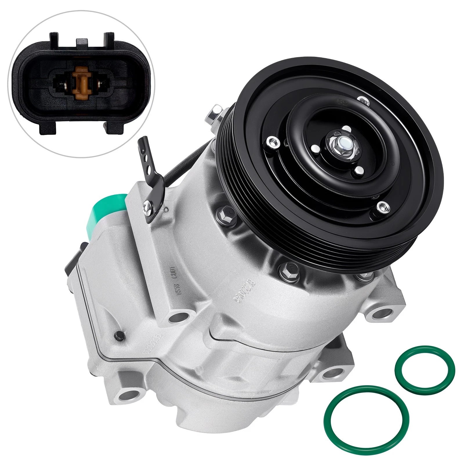 A/C Compressor 6-Groove for Kia Sorento 2011–2015, Santa Fe 2013–2018