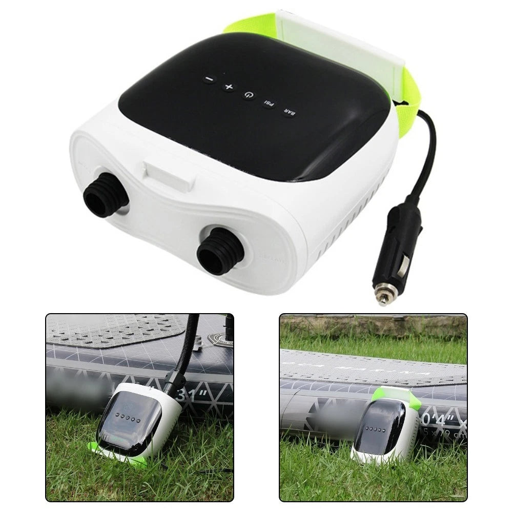 12 Volt Electric Air Pump for Inflatable Kayak Paddle Board Tent Bed