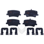 Set of 4 Disc Brake Pads for Volvo XC40 (2019–2025)