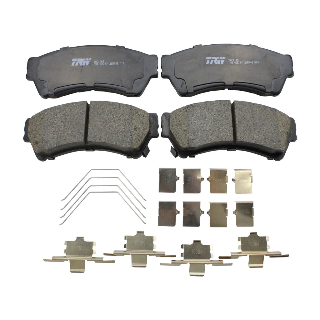 Set of 4 TRW Pro Front Slotted Ceramic Brake Pads for Mazda 6 (2006–2007)