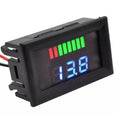 2X Digital Voltmeter Battery Gauge 12V 72V for Car Marine Motorcycles