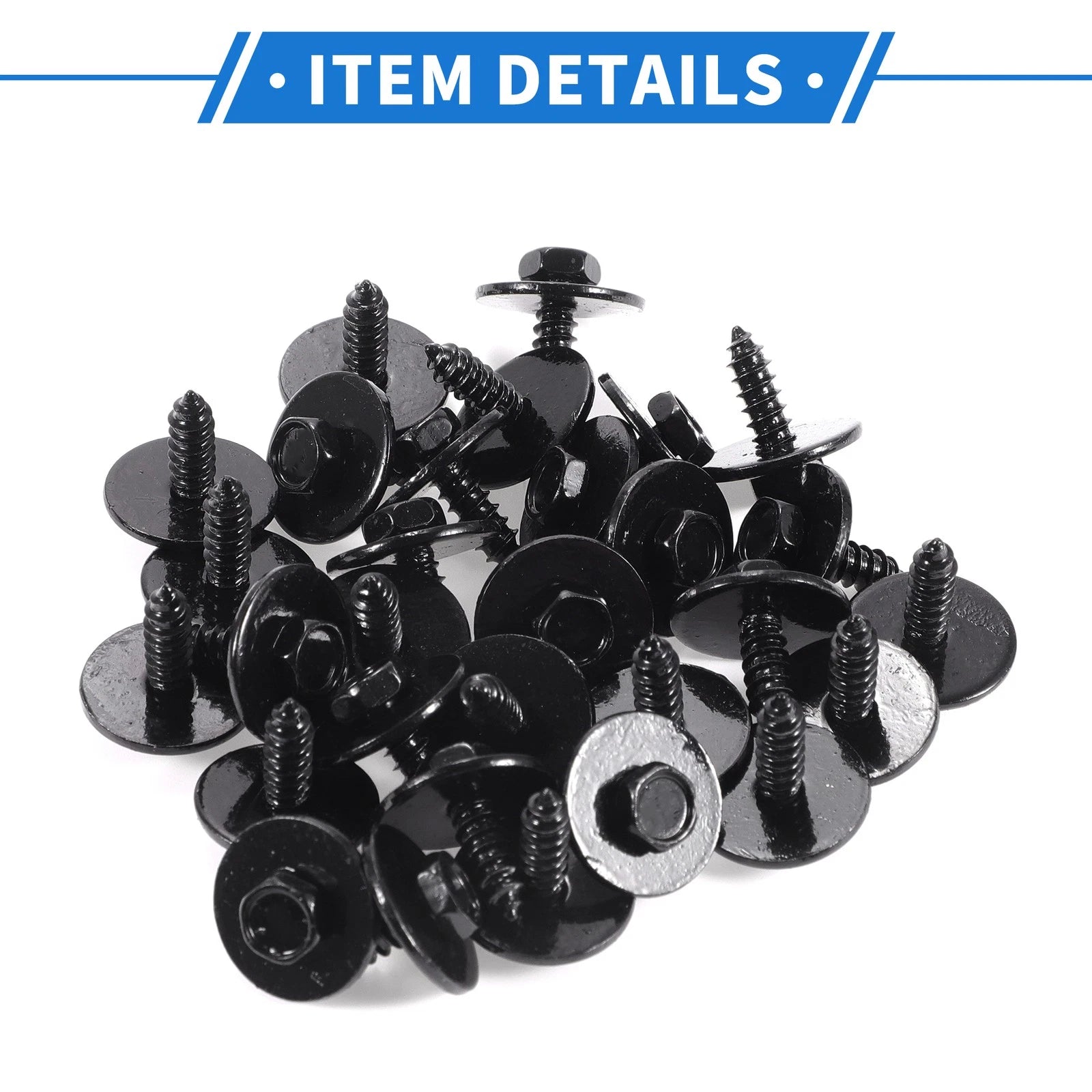 30 Pcs Fender Liner Splash Shield Bumper Cover Screw for BMW 1 Series (2011)