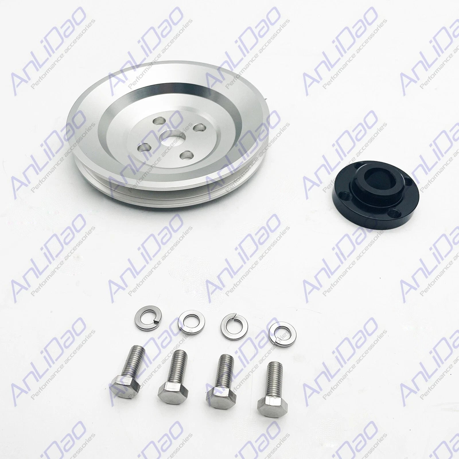 V-Belt Seawater Pump Pulley for Mercruiser Chevy 454 7.4L 502 8.2L (1991–1997) 18365T