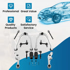 Set of 12 Control Arms & Tie Rods for Nissan 350Z Infiniti G35 (2003–2008)