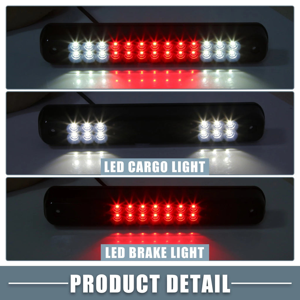 High Mount Stop Light for Chevy Silverado (1994–1998) Black Housing Smoked Lens