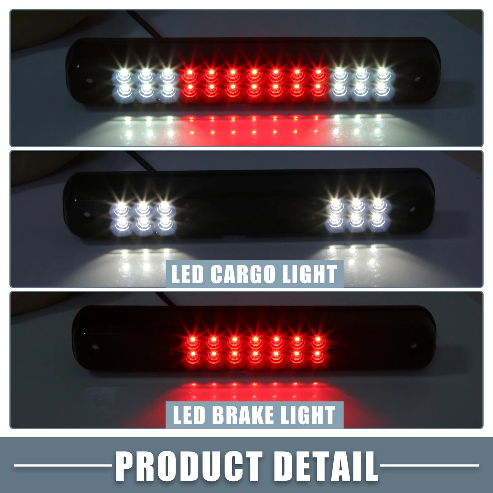 High Mount Stop Light for Chevy Silverado (1994–1998) Black Housing Smoked Lens