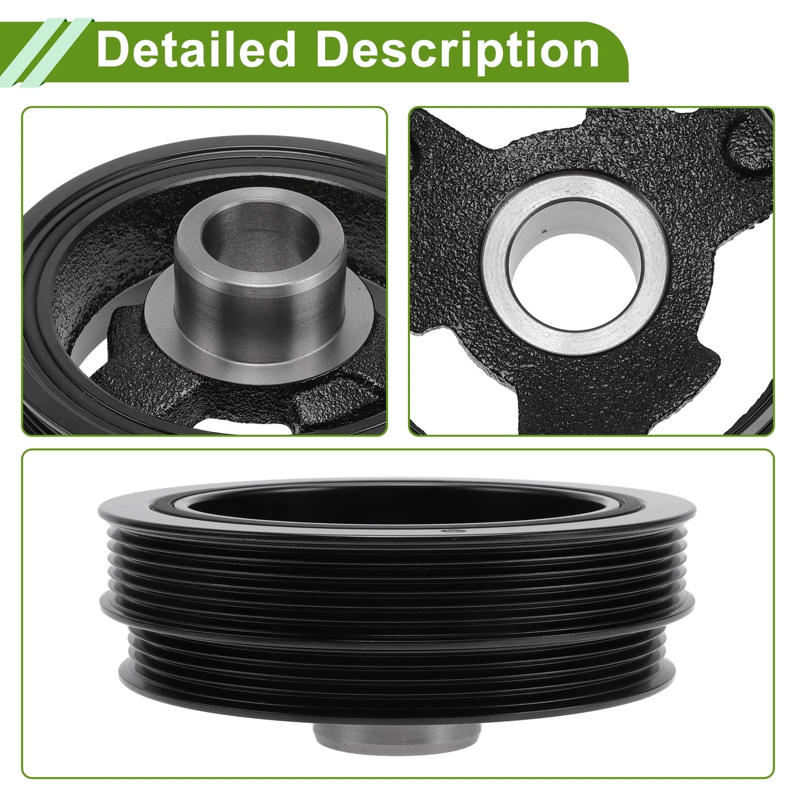 Engine Harmonic Balancer Crankshaft Pulley for Ford Explorer (2002–2010) No.7T4Z6312B