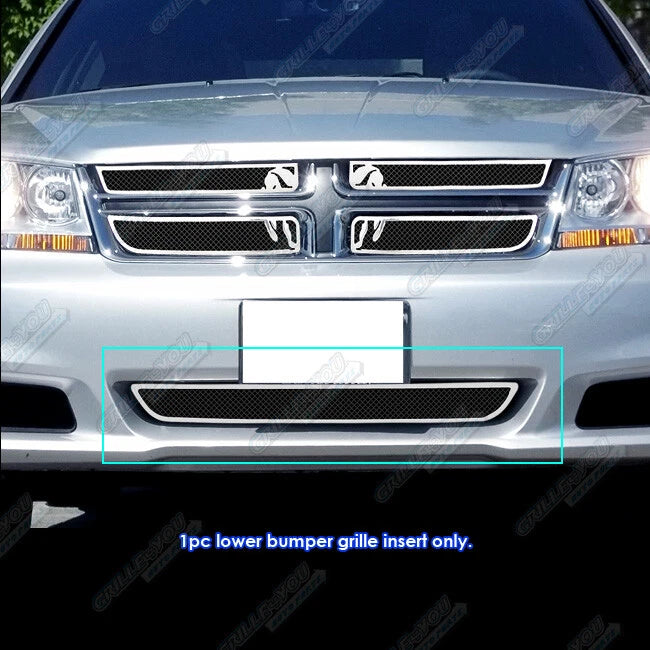 Stainless Black Mesh Grille Insert for Dodge Avenger (2011-2014)