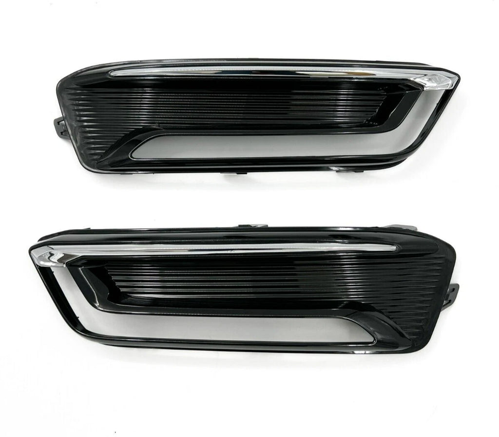 Front Driving Fog Light Lamp Bezels Covers Left Right for Chevy Impala (2014–2019)