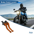 Adjustable Short Brake Clutch Levers 1 Pair for Honda CBF600/SA (2010–2013) Orange