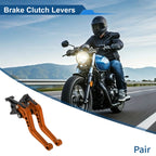 Adjustable Short Brake Clutch Levers 1 Pair for Honda CBF600/SA (2010–2013) Orange
