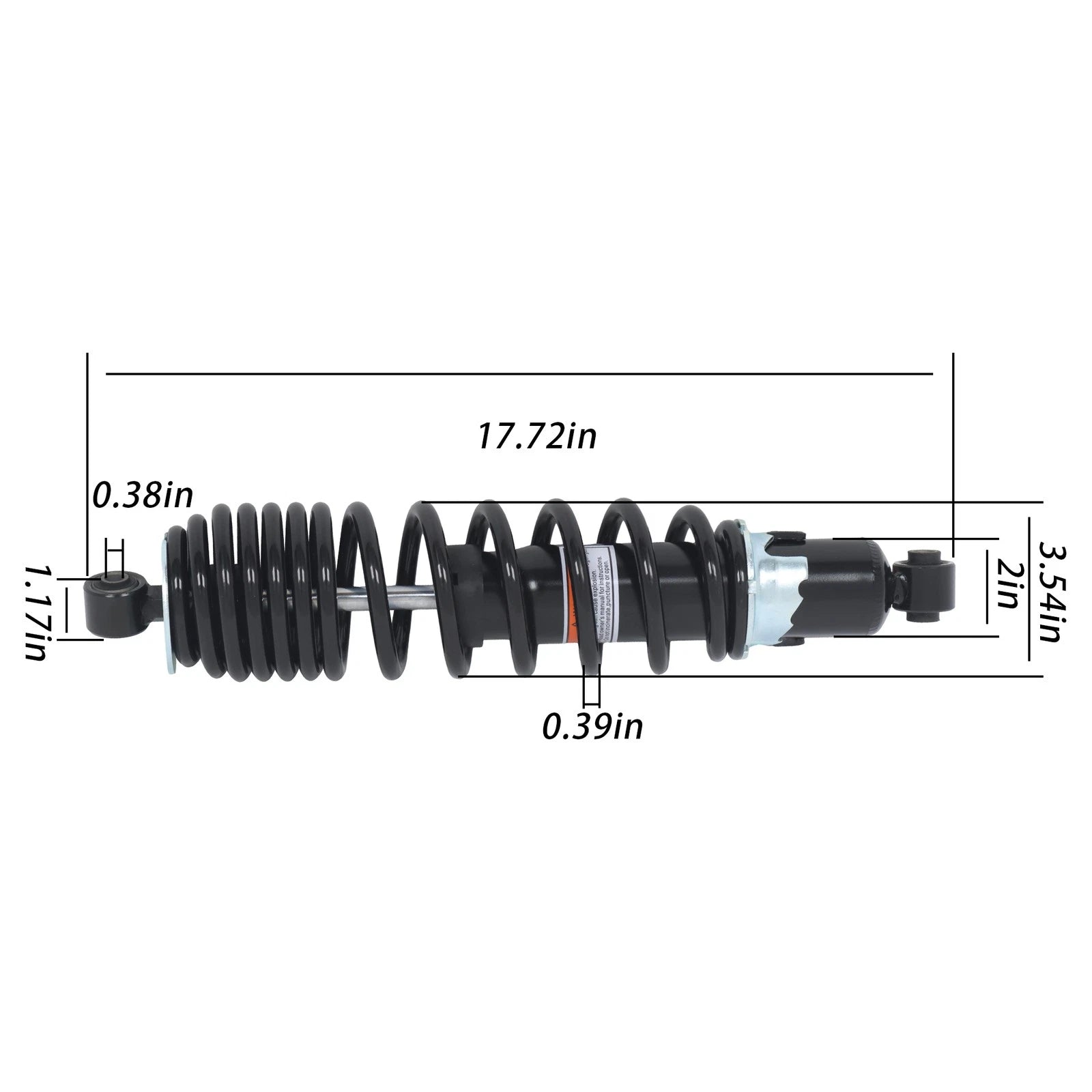 Front Gas Shocks for Polaris RZR 570 RZR 800 (2014)