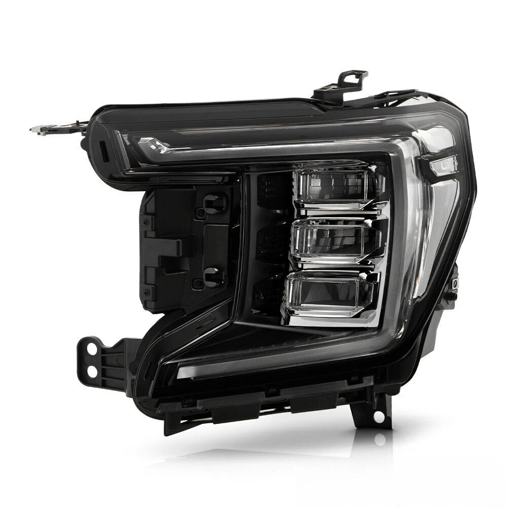 Full LED Headlight Chrome Trim for GMC Yukon XL (2021–2024) Driver Side