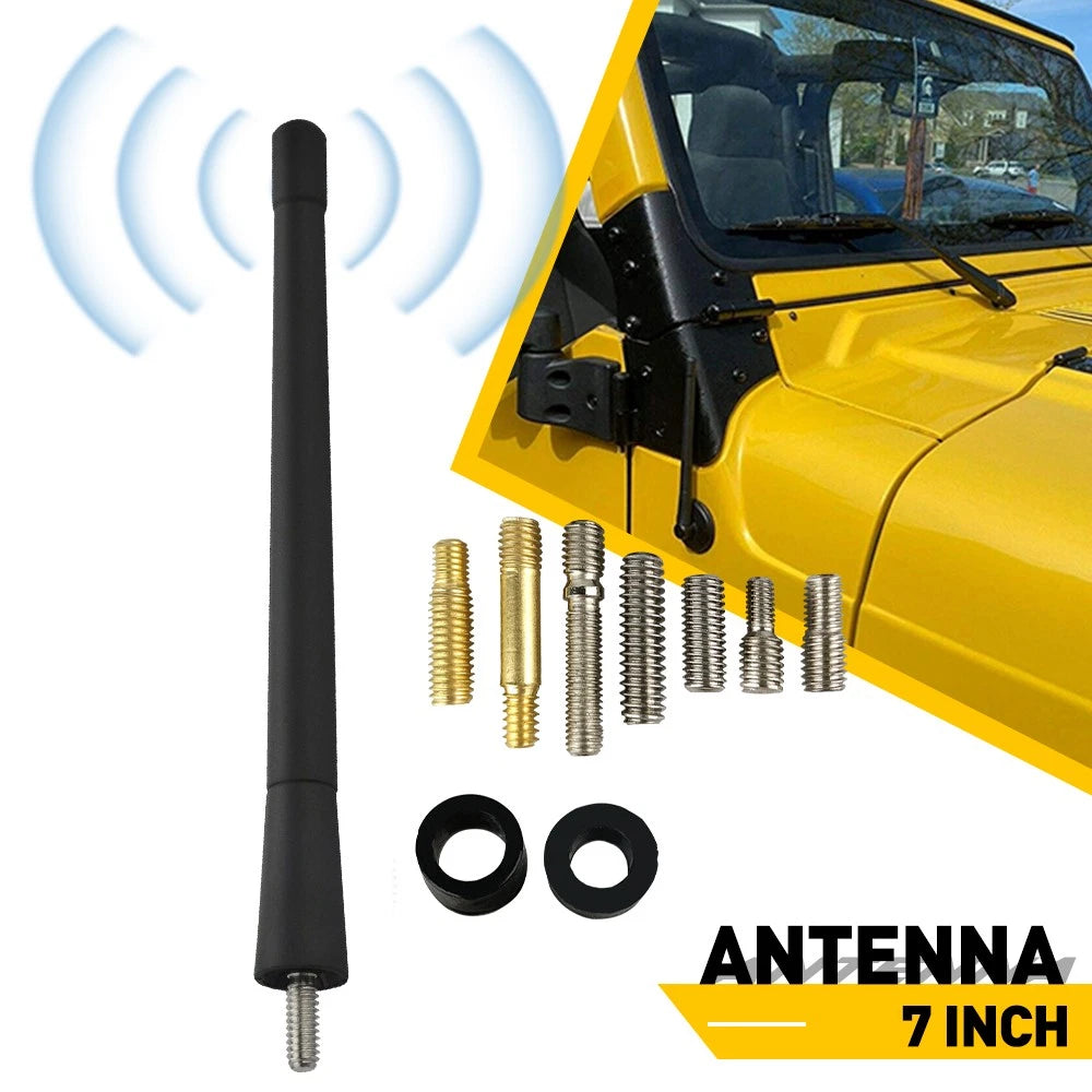 7 Inch Short Black Antenna Mast for Ford F-150 (2008)