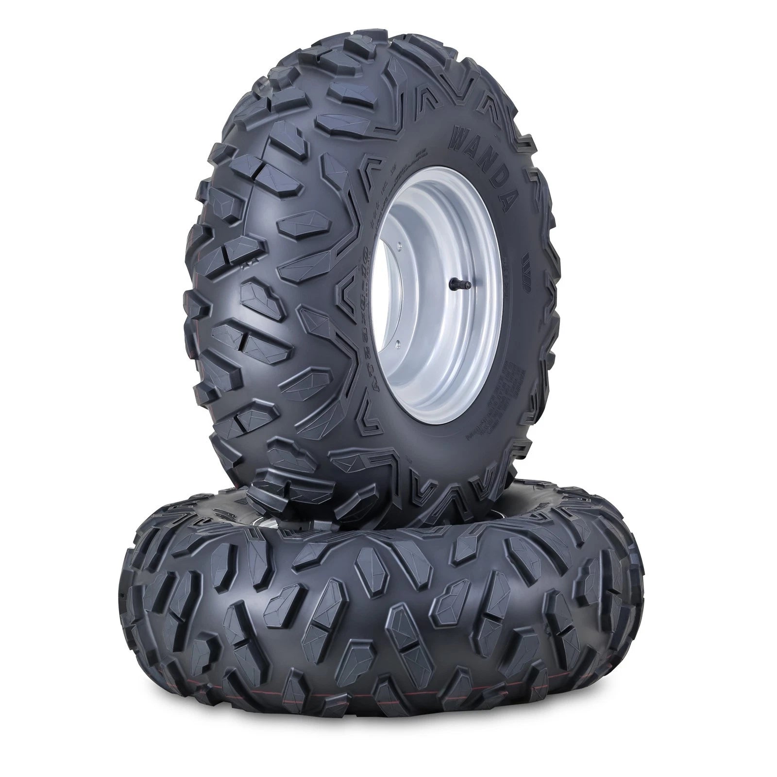 2 Wanda ATV Tire Assembly 23X8-10 4/156mm PCD 2+3 Offset for ATV