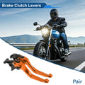 Adjustable Short Brake Clutch Levers for Honda VFR750 (1991–1997) - Orange
