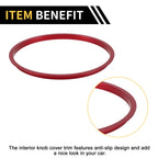 Set of 4 AC Vent Dashboard Decoration Rings for Toyota Tacoma (2016–2023) Red