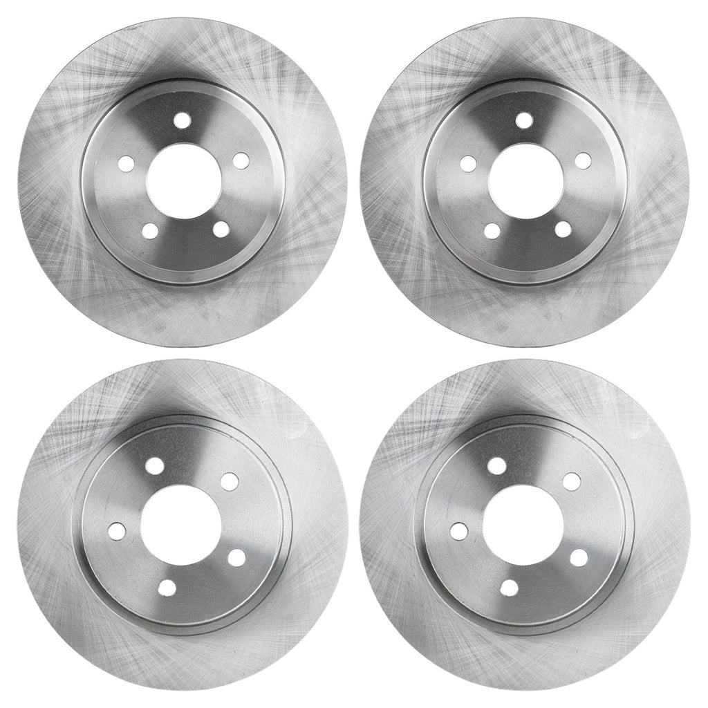 Front and Rear Disc Brake Rotors for Ford Mustang (2005–2014)