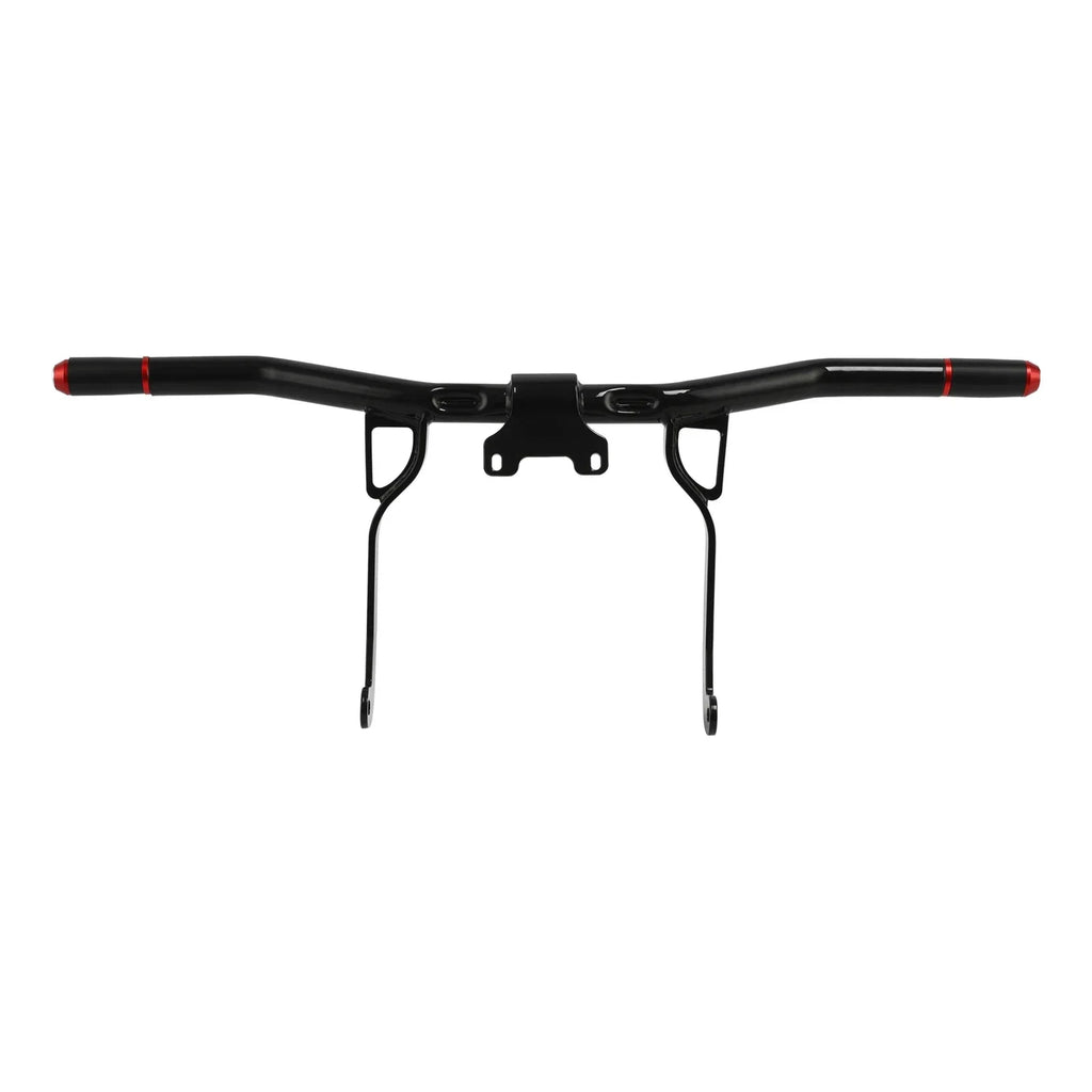Black Red Highway Engine Guard Crash Bar for Harley Touring Road Glide (14-23)