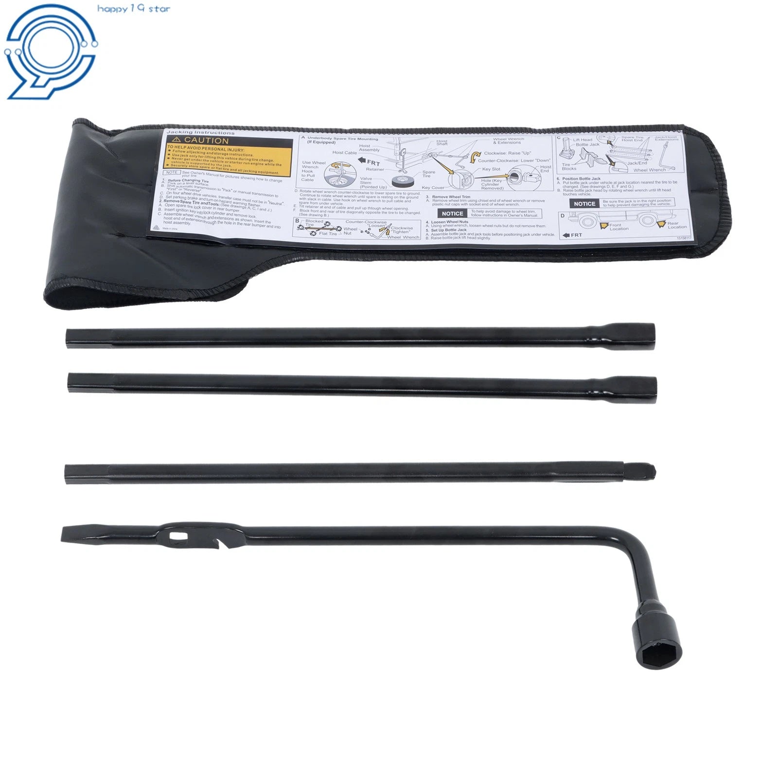 Lug Wrench Tool Kit for GMC Cadillac Chevrolet