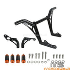 Front & Rear Engine Guard Crash Bar for Harley Softail FXST