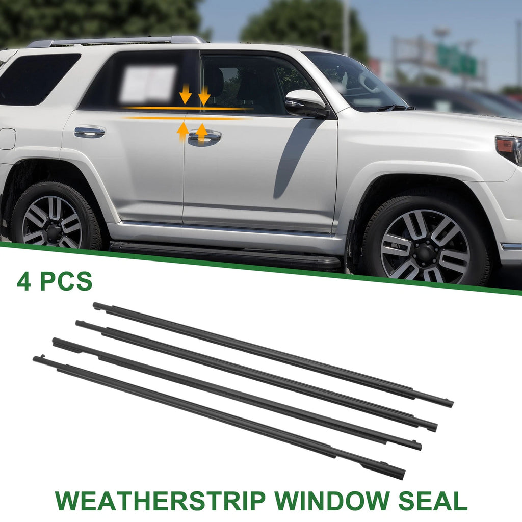 Set of 4 Weatherstrip Window Seal No.757120M010 for Toyota 4Runner (2010–2016)