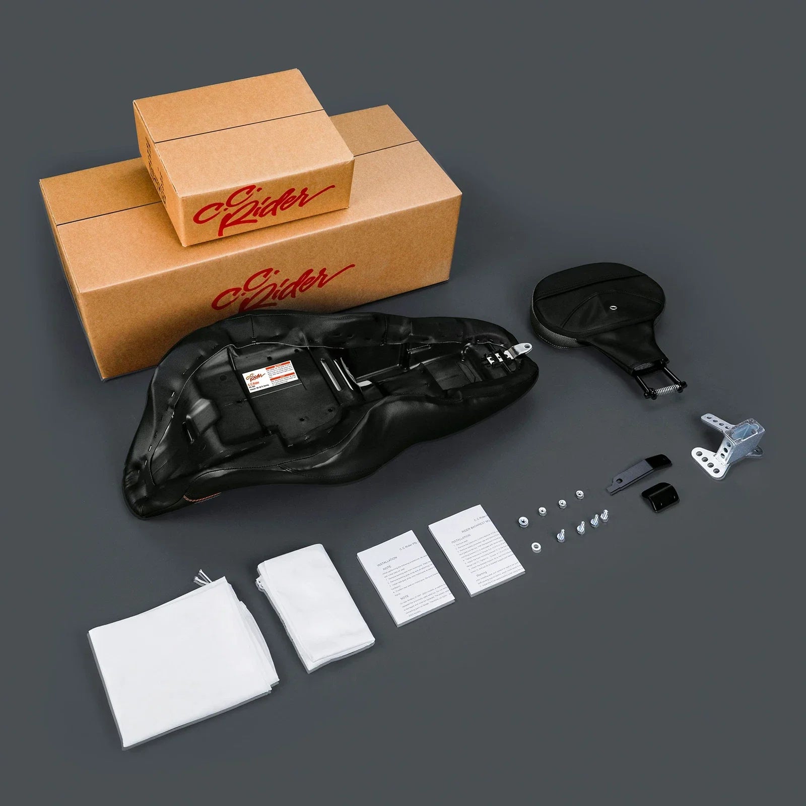 Driver Passenger Seat Rider Backrest for Harley Street Glide (2009-2023)