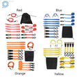 Set of 4 Universal 15 FT Tie Down Straps for Moving Cargo