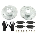 Set of 2 Rear Brake Rotors + Ceramic Pads for Chevrolet HHR (2008–2010) S-55094
