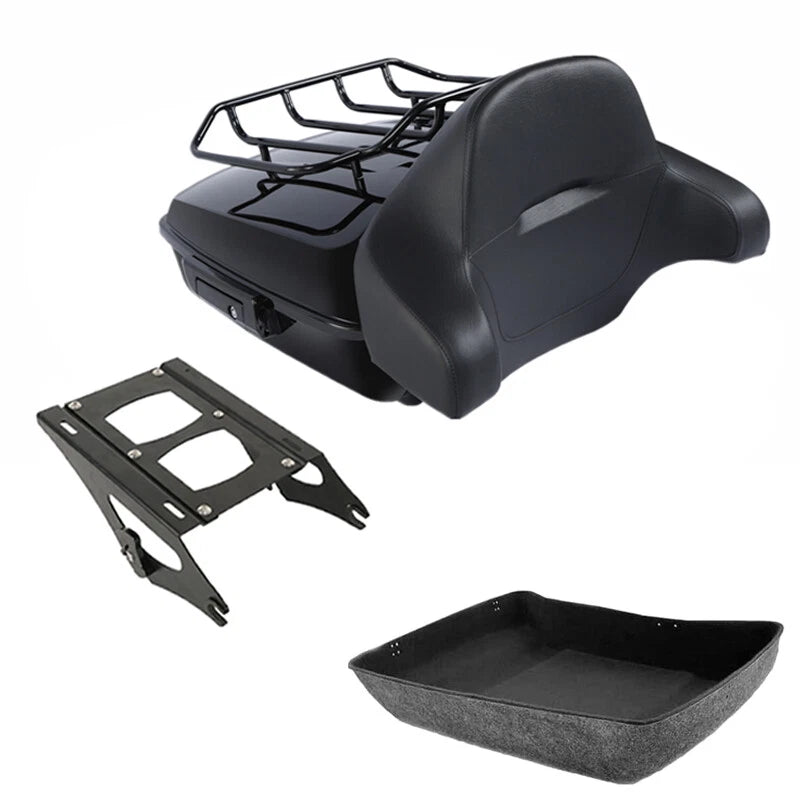 Chopped Trunk Backrest Mount for Harley Touring Road King Glide (2014–2026)