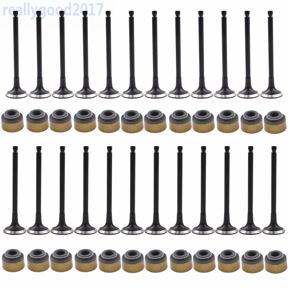 24PCS Intake Exhaust Engine Valves for Hyundai Kia 2.5L 2.7L (1999–2010)