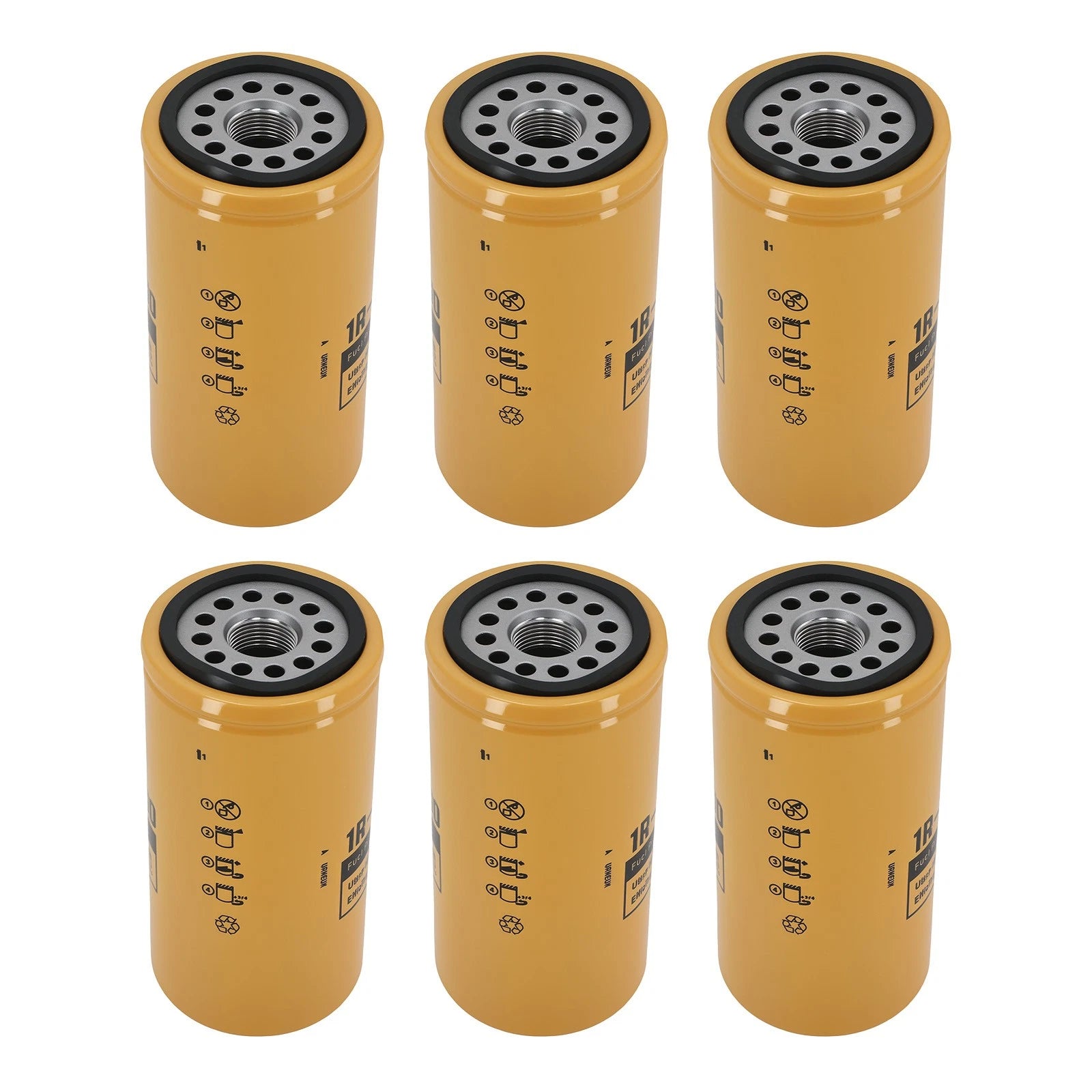 Filter Kit 6PCS for CAT 3304 3306 3406 (Direct Fit, 1R-0750)
